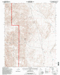 Waucoba Canyon 1994 topographic map thumbnail