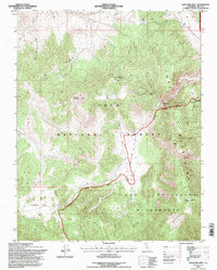 Waucoba Mtn 1994 topographic map thumbnail