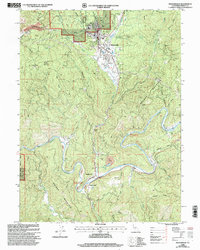 Weaverville 1998 topographic map thumbnail