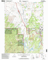 Weed 1998 topographic map preview