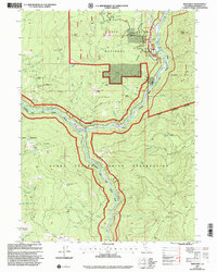 Weitchpec 1997 topographic map thumbnail