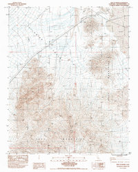 West of Baker 1983 topographic map thumbnail