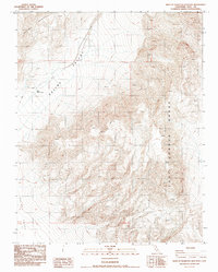 West of Teakettle Junction 1987 topographic map thumbnail