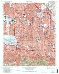 Van Nuys 1966 topographic map thumbnail