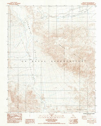 Wingate Pass 1984 topographic map thumbnail