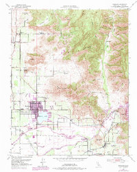 Woodlake 1952 topographic map thumbnail