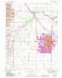 Woodland 1952 topographic map thumbnail