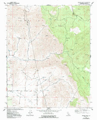 Frazier Valley 1957 topographic map thumbnail