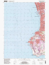Redondo Beach 1996 topographic map thumbnail