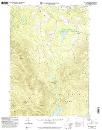 Blue Mountain topographic map thumbnail