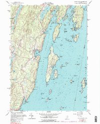 Louds Island 1955 topographic map thumbnail