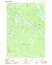 Mattaseunk Lake 1988 topographic map thumbnail