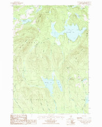 Meduxnekeag Lake 1986 topographic map thumbnail