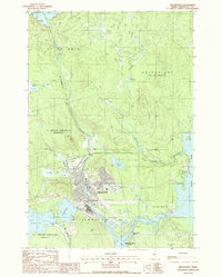 Millinocket 1988 topographic map thumbnail