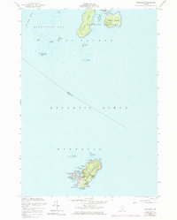Monhegan 1955 topographic map thumbnail