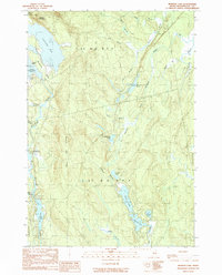 Monroe Lake 1990 topographic map thumbnail