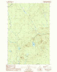 Number Nine Lake 1986 topographic map thumbnail