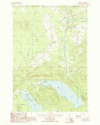 Oakfield 1986 topographic map thumbnail