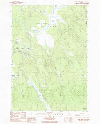 Otter Chain Ponds 1988 topographic map thumbnail