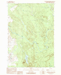 Peaked Mountain Pond 1990 topographic map thumbnail