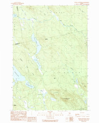 Peaked Mountain 1990 topographic map thumbnail