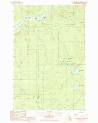 Pelletier Brook Lakes 1985 topographic map thumbnail