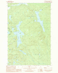 Penobscot Lake 1989 topographic map thumbnail