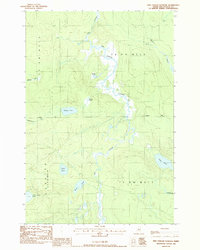Pine Stream Flowage 1988 topographic map thumbnail