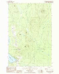 Portage Lake East 1986 topographic map thumbnail