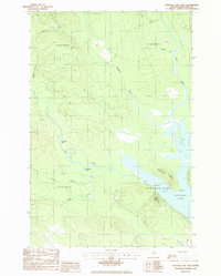 Portage Lake West 1986 topographic map thumbnail
