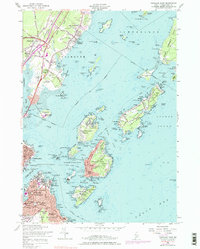 Portland East 1956 topographic map thumbnail