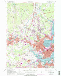 Portland West 1956 topographic map thumbnail