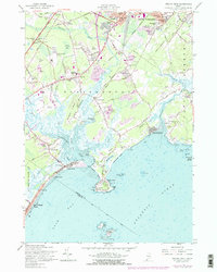 Prouts Neck 1957 topographic map thumbnail