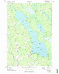 Pushaw Lake 1977 topographic map thumbnail