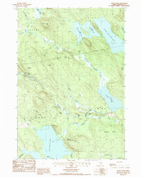 Rocky Pond 1987 topographic map thumbnail