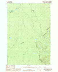 Sandy Bay Mountain 1989 topographic map thumbnail