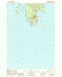 Schoodic Head 1984 topographic map thumbnail