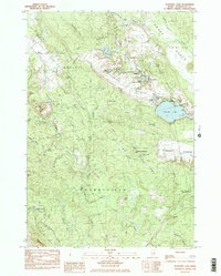 Schoodic Lake 1984 topographic map thumbnail