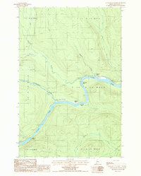 Schoolhouse Rapids 1987 topographic map thumbnail