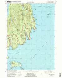 Seal Harbor 1983 topographic map thumbnail