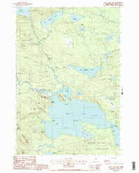 Sebec Lake West 1988 topographic map thumbnail