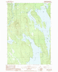 Seboeis Lake 1988 topographic map thumbnail