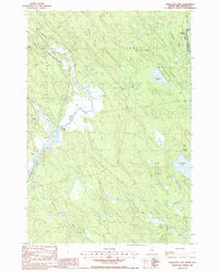 Simsquish Lake 1988 topographic map thumbnail