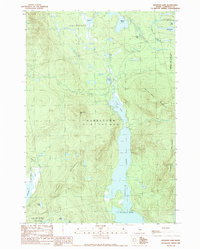 Spencer Lake 1989 topographic map thumbnail