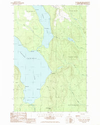 Square Lake East 1986 topographic map thumbnail