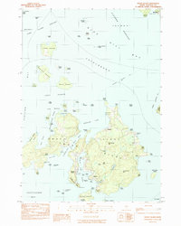 Swans Island 1983 topographic map thumbnail