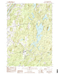Togus Pond 1982 topographic map thumbnail