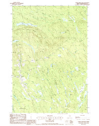 Tomah Mountain 1988 topographic map thumbnail