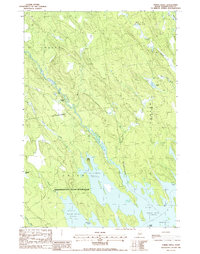 Tomah Ridge 1988 topographic map thumbnail