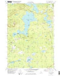 Tunk Lake 1982 topographic map thumbnail